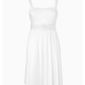 Torrid Ivory Polin Midi dress NWT